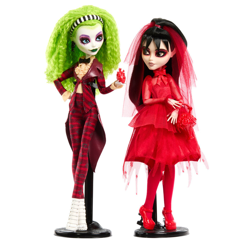 Monster High Beetlejuice set 2 dolls Skullector Betelgeuse & Lydia 27 cm