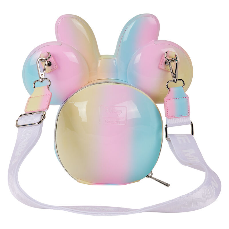 Loungefly Minnie Mouse Pastel Tie-Dye Molded Figural Crossbody Bag