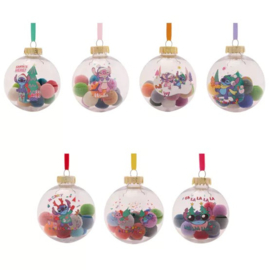 STITCH - Set of 7 Xmas Pom Poms balls