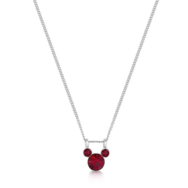 DISNEY MICKEY MOUSE - Dark Red Crystal Necklace