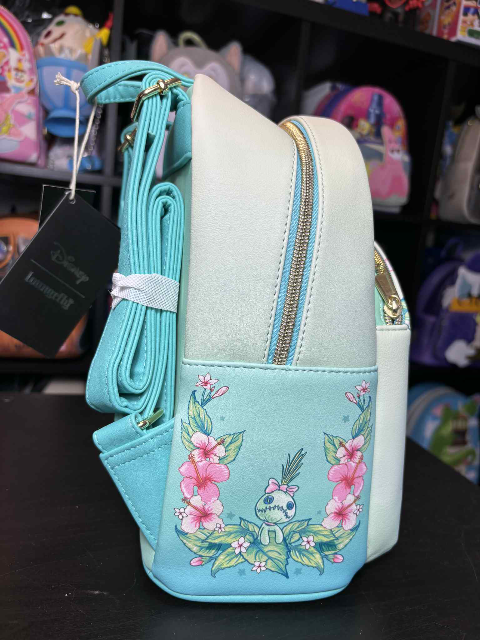 Loungefly Disney Stitch Floral Mini Backpack
