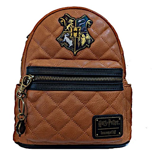 Loungefly Harry Potter Hogwarts Crest Quilted Mini Backpack