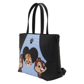 Loungefly Disney Chip 'n' Dale Two Chips & a Miss Tote Bag with Coin Bag