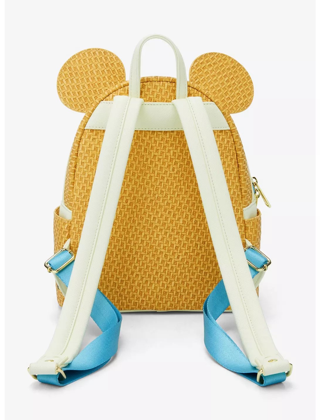 Loungefly Disney Minnie Mouse Raffia Floral Ears Mini Backpack