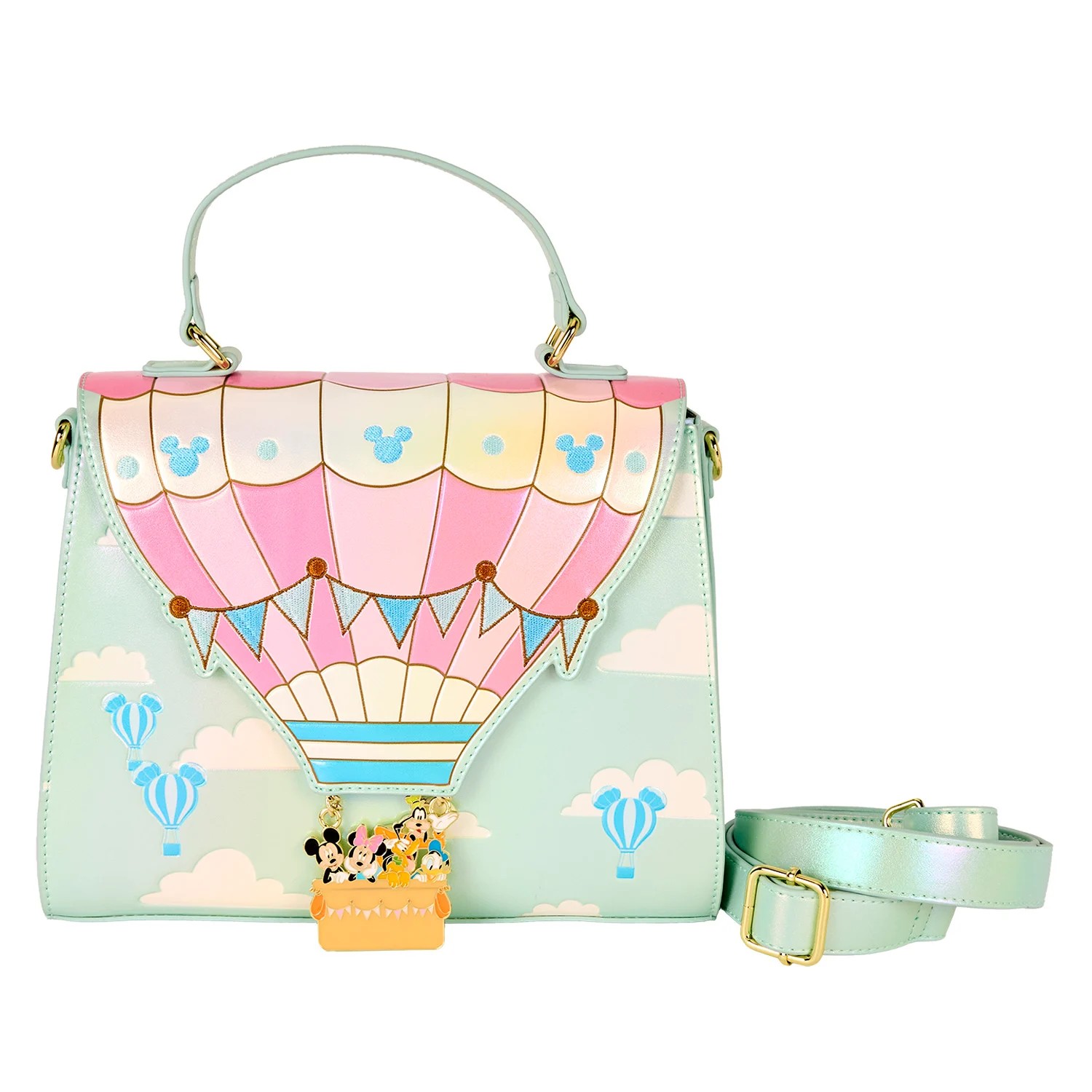 Loungefly Mickey & Friends Hot Air Balloon Crossbody Bag