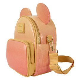 Loungefly - Disney Mickey Mouse Glitter Sequin Convertible Mini Backpack & Crossbody Bag