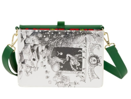 Loungefly Dr. Seuss How the Grinch Stole Christmas! Holiday Color-In Crossbody Bag