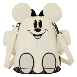 Loungefly Mickey & Minnie Ghost Glow Figural Crossbody Bag