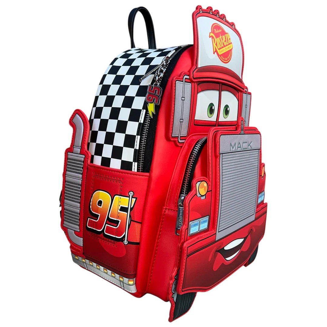 Loungefly Disney Pixar Cars Mack Cosplay Glow in the Dark Mini Backpack