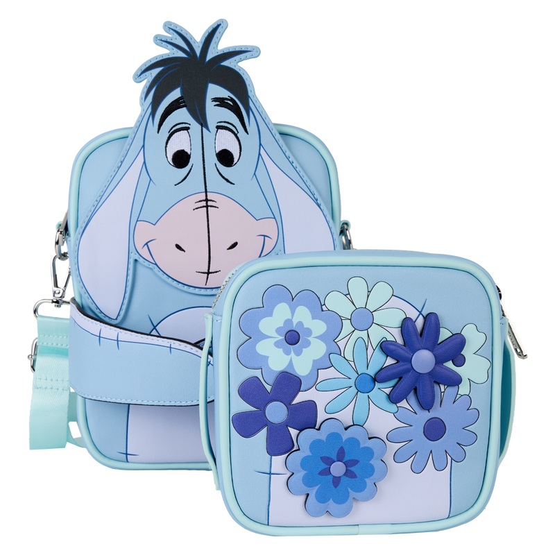 Loungefly Winnie The Pooh Floral Eeyore Crossbuddies® Cosplay Crossbody Bag With Coin Bag