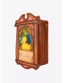 Loungefly Disney Tangled The Snuggly Duckling Sign Crossbody Bag