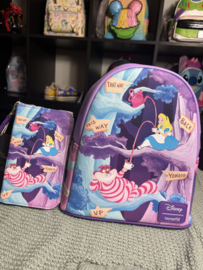 Loungefly Disney Alice In Wonderland Alice & Cheshire Cat Mini Backpack set