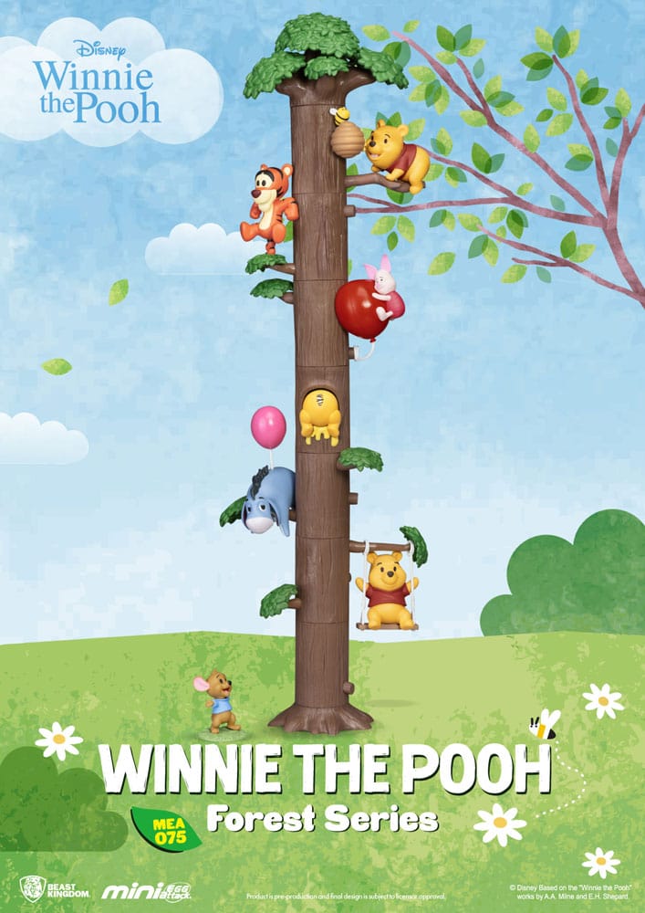 WINNIE THE POOH - Forest Series - 6 Mini Egg Attack Statuette Set 12cm