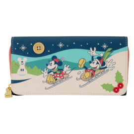 Loungefly - Disney - Mickey & Minnie Holiday Wristlet Wallet