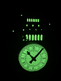 Loungefly Peter Pan Clock Glow in the Dark Mini Backpack