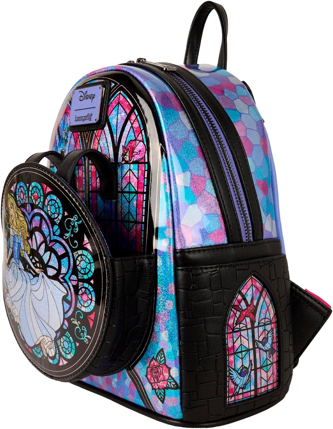 Loungefly - Disney - Sleeping Beauty Stained Glass Collection - Mini Backpack