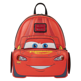 Loungefly Disney Pixar Cars 20th Anniversary Lightning McQueen Metallic Light-Up Mini Backpack