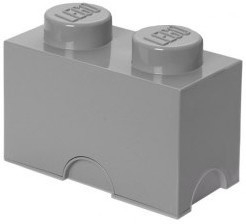 Opbergbox Lego: Brick 2 grijs