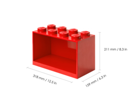 411501 - Bakstenen-plank 8 knops (rood)
