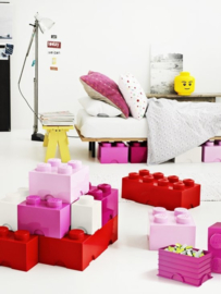Opbergbox Lego: Brick 4 licht roze