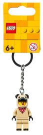 854158 – Jongen in Franse buldogpak sleutelhanger