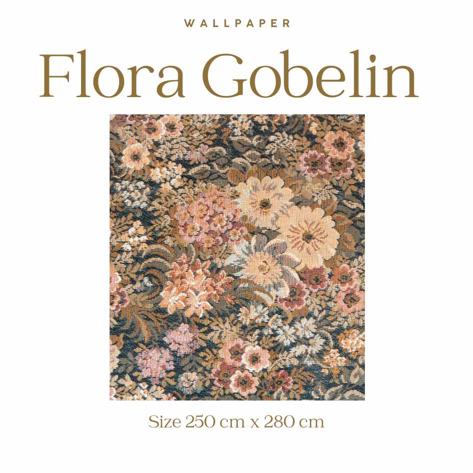 Bloemen behang - Flora Gobelin