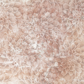 Bloemen Behang Vintage | Heart of Dahlia -  Stone Linen