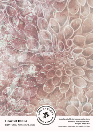 Proefstaal Heart of Dahlia - Stone Linen