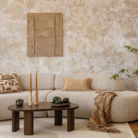 Bloemen Behang Vintage | Dahlia Dawn - Sandstone