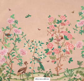 Behang Chinoiserie - Peach