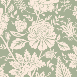 Behang - Carved Floral - Mint