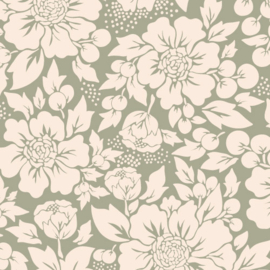 Behang Styled Flowers - Sage