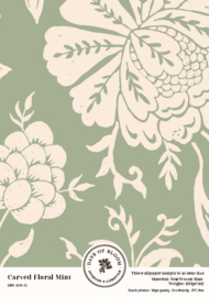 Proefstaal Carved Floral - Mint