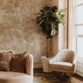 Bloemen Behang Vintage | Dahlia Dawn - Vintage