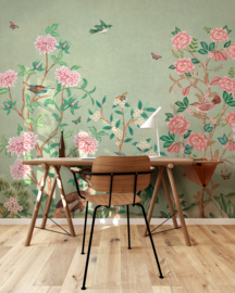 Behang Chinoiserie - Mint