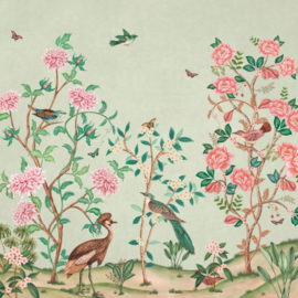 Behang Chinoiserie - Light green