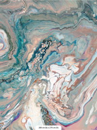 Behang Marble - Blush Horizon