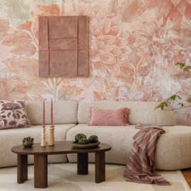Bloemen Behang Vintage | Dahlia Dawn - Sunrise