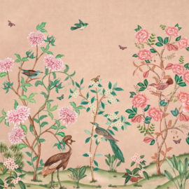 Behang Chinoiserie - Peach