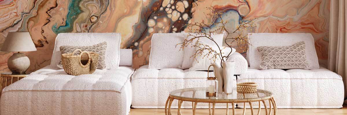 Marmer behang Days of Bloom