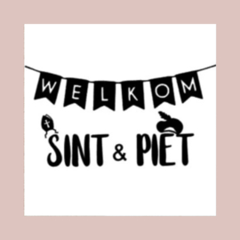 Herbruikbare raamstickers | Welkom Sint & Piet