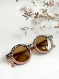 Zonnebril leopard | blush