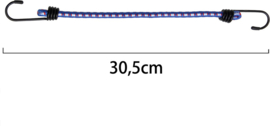 Monzana Snelbinder met spinhaak 30 cm x 8 mm diameter - Blauw -10 stuks