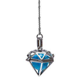 Pendel met Chakra Stenen - Pendelen - Chakra - Stenen - Edelstenen - Healing - Spiritueel - Edel steen - 7 Stenen - Zeshoekig
