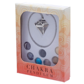 Pendel met Chakra Stenen - Pendelen - Chakra - Stenen - Edelstenen - Healing - Spiritueel - Edel steen - 7 Stenen - Zeshoekig