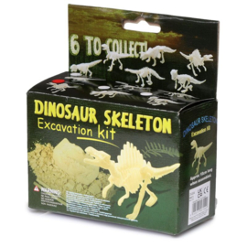 Klein - Dinosaurus - Geraamte - Opgraving Set - 7.5x4.5x3.5cm