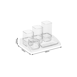 Rotho - bureau organizer - pennenbak - soho - Transparant