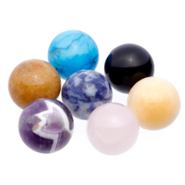 Pendel met Chakra Stenen - Pendelen - Chakra - Stenen - Edelstenen - Healing - Spiritueel - Edel steen - 7 Stenen - Zeshoekig