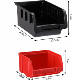 Gereedschappenwand - Stapelbare Opbergboxen 30 Stuks - 360x380mm