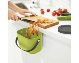 Rotho - Afvalbak - Compostemmer - biologische afvalbakje - 3,2 L - lime Groen